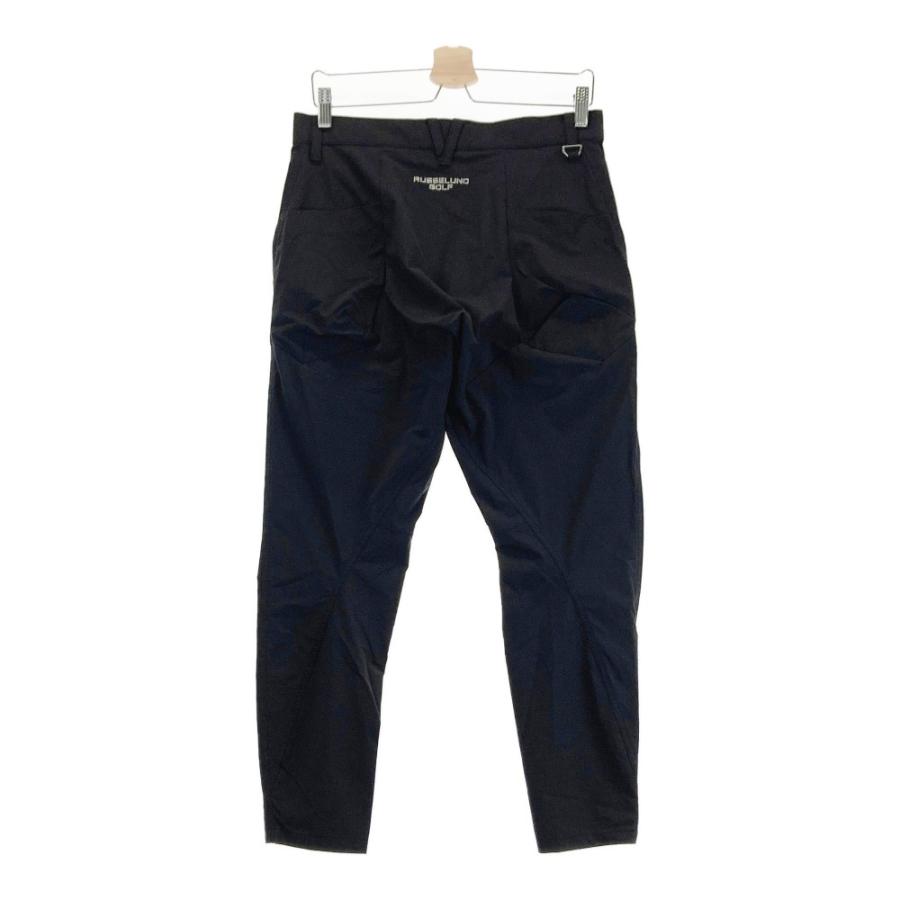 サイズ：4 RUSSELUNO ラッセルノ 2023年モデル ストレッチパンツ プリント  ブラック系 [240101438690] ゴルフウェア メンズ ストスト RUSSELUNO ラッセルノ 2023年モデル ストレッチパンツ プリント