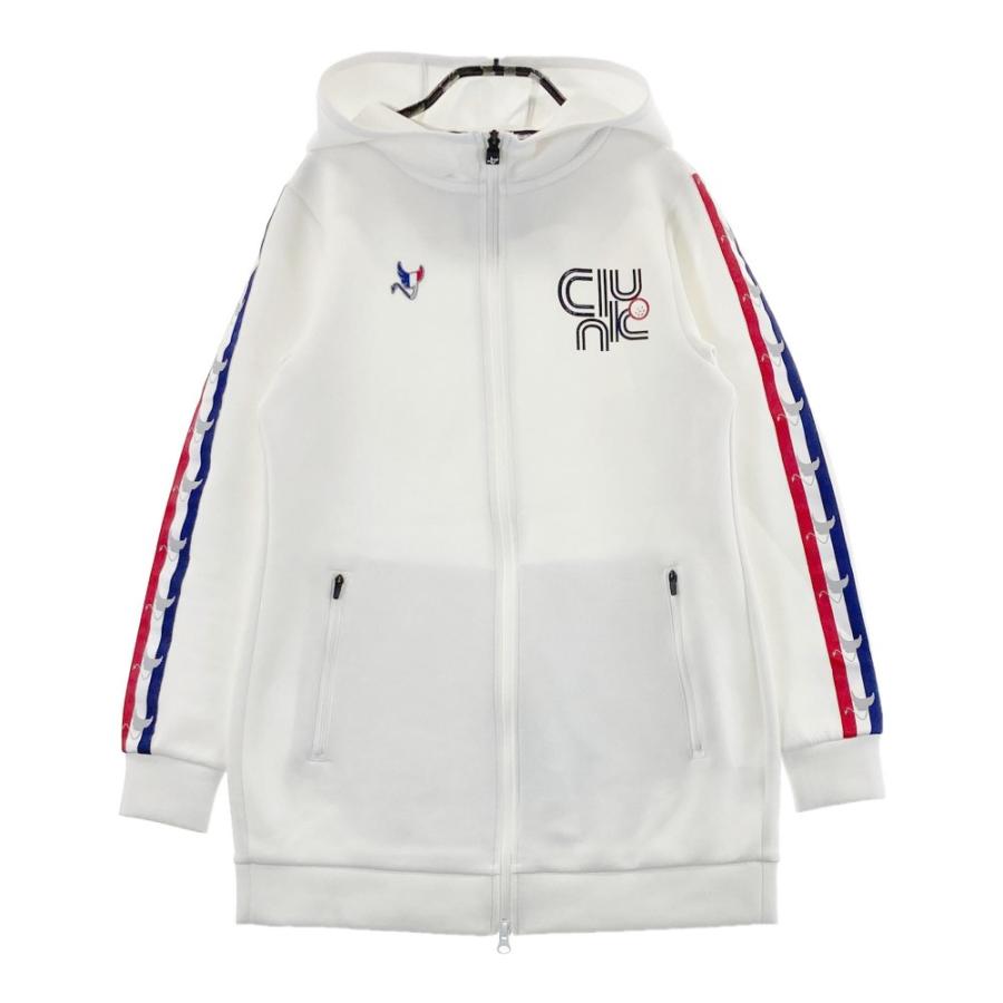 CLUNK クランク スウェット ジップパーカー ホワイト系 S ゴルフウェア