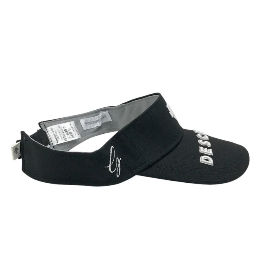 DESCENTE GOLF バイザー サイズF DESCENTE GOLF バイザー ブラック Fサイズ - メルカリ