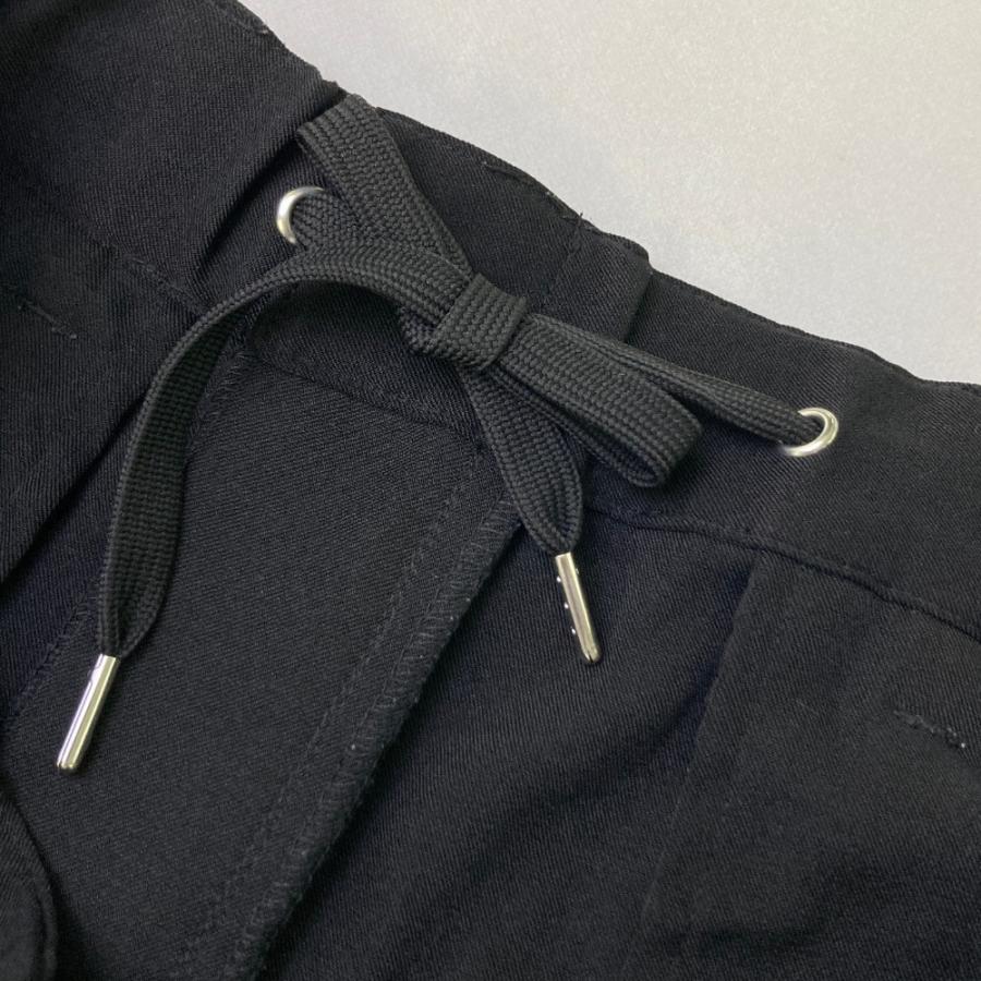 レザレクション　ハーフパンツ　M ブラック RESURRECTION レザレクション ストレッチ ハーフパンツ サイド