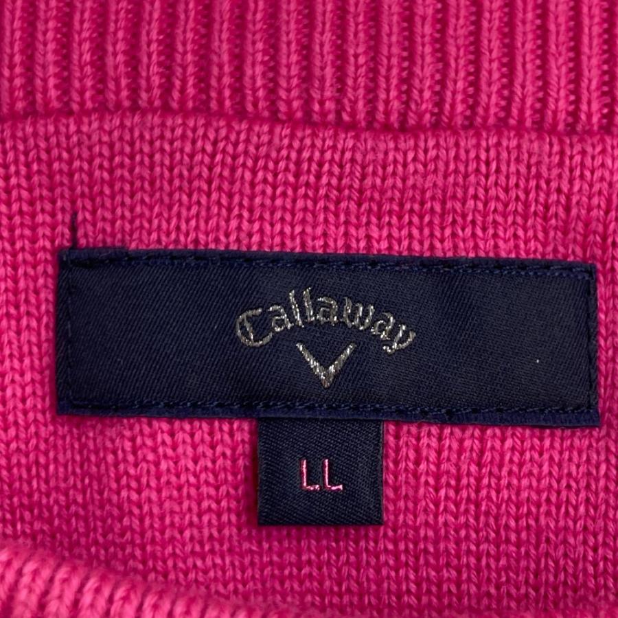 CALLAWAY キャロウェイ ニット セーター ピンク系 LL ゴルフウェア