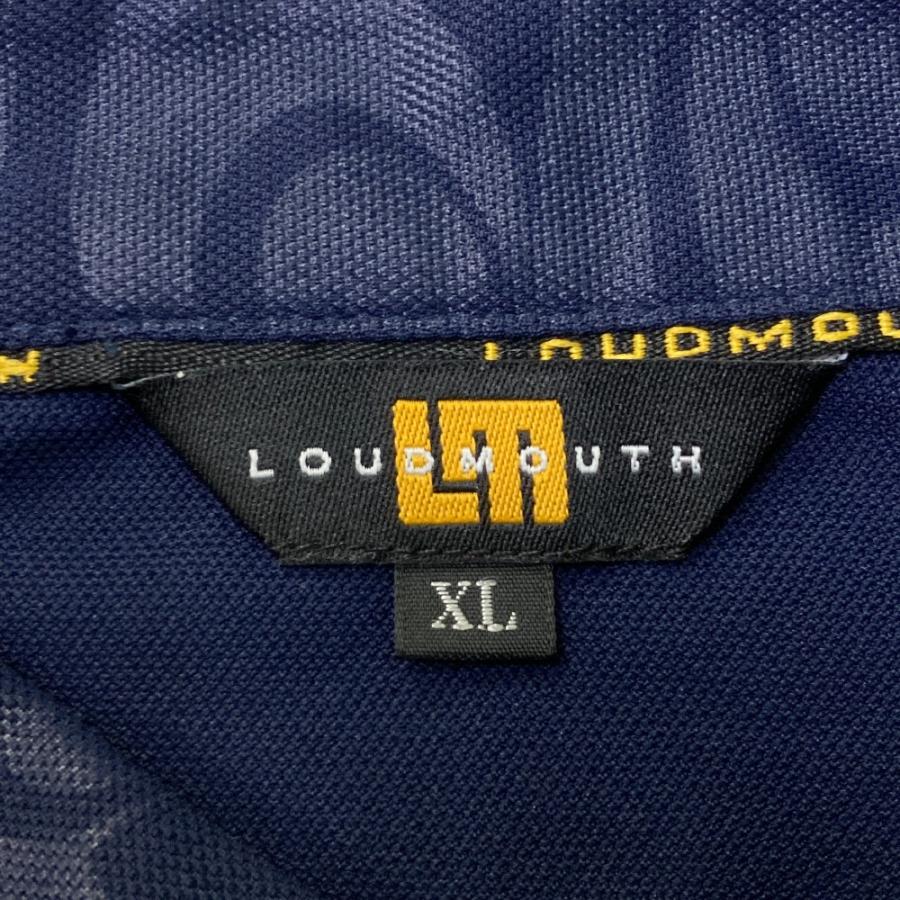サイズ：XL LOUD MOUTH ラウドマウス  半袖ポロシャツ シャガデリック ネイビー系 [240101439225] ゴルフウェア メンズ ストスト LOUD MOUTH ラウドマウス 半袖ポロシャツ シャガデリック