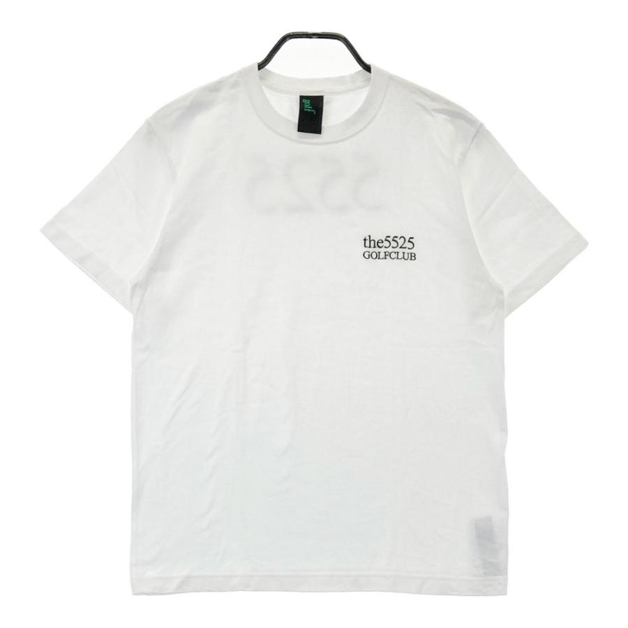 the 5525 ゴーゴーニーゴー 半袖Tシャツ ロゴプリント ホワイト