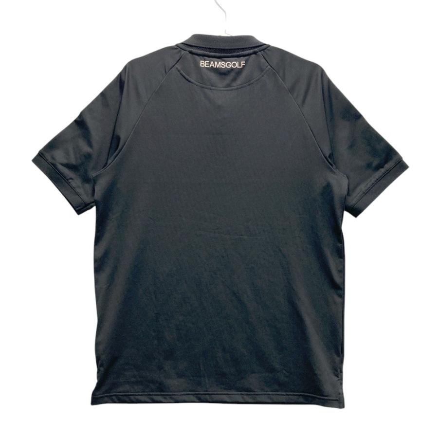 新品未使用 BEAMS GOLF ビームスゴルフ 半袖ポロシャツ M 総ロゴ BEAMS GOLF ビームスゴルフ 半袖ポロシャツ ネイビー系 M ゴルフ