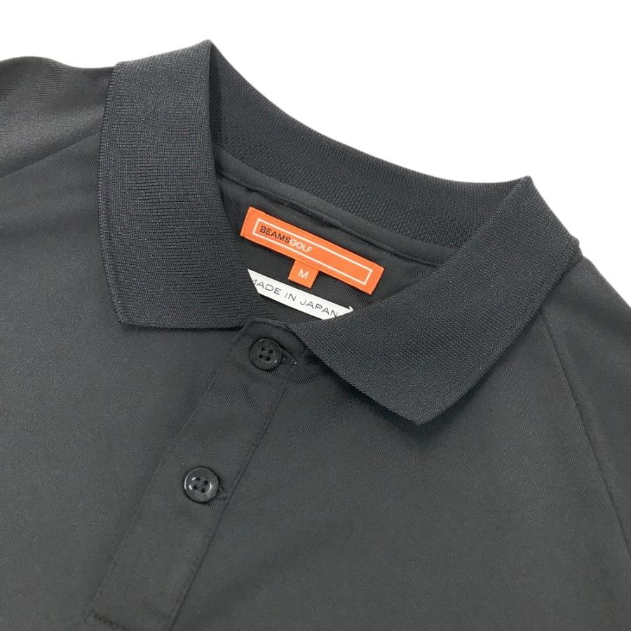 新品　ビームスゴルフ　半袖ポロシャツ　L BEAMS GOLF ビームスゴルフ 半袖ポロシャツ ロゴ ブラック系 M