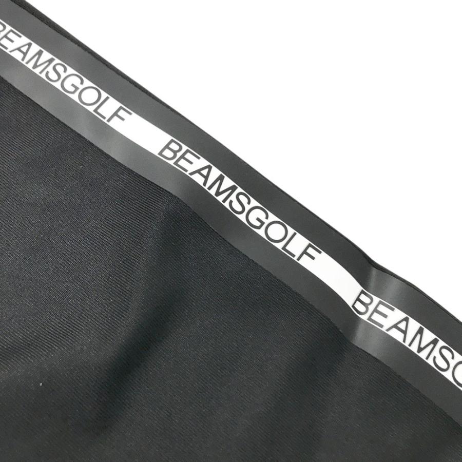 BEAMS GOLF ビームスゴルフ 半袖ポロシャツ ロゴ ブラック系 M ゴルフ
