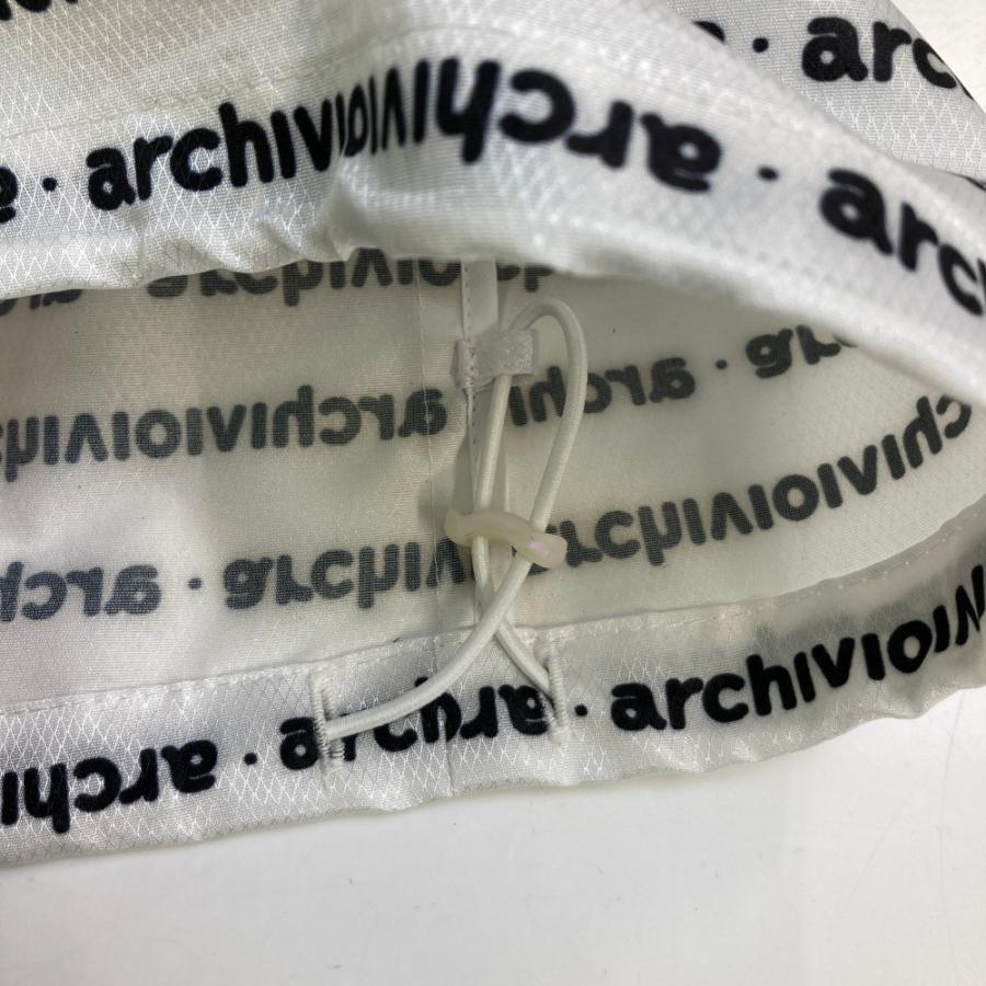 ARCHIVIO アルチビオ ; ジップベスト ロゴ総柄 ホワイト系 36 ゴルフ