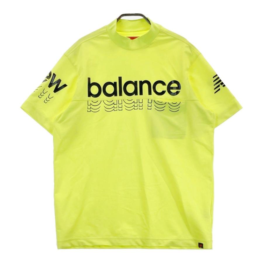 サイズ：1 NEW BALANCE GOLF ニューバランス 2023年モデル ハイネック 半袖Tシャツ  イエロー系 [240101497970] ゴルフウェア レディース ストスト NEW BALANCE GOLF ニューバランス ハイネック 半袖Tシャツ 胸