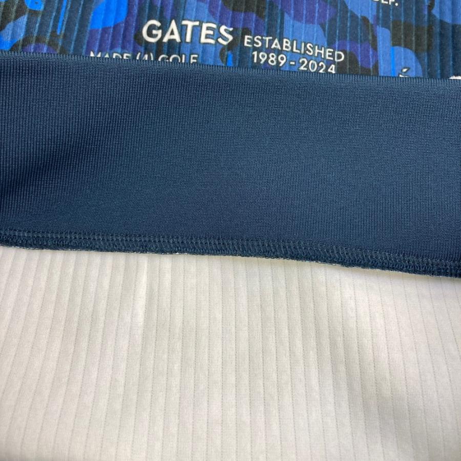 サイズ：1 PEARLY GATES パーリーゲイツ 2024年モデル ; スウェットトレーナー ショート丈 ロゴ 総柄 ブルー系 [240101440640] ゴルフウェア レディース ストスト PEARLY GATES パーリーゲイツ 2024年モデル ; スウェットトレーナー