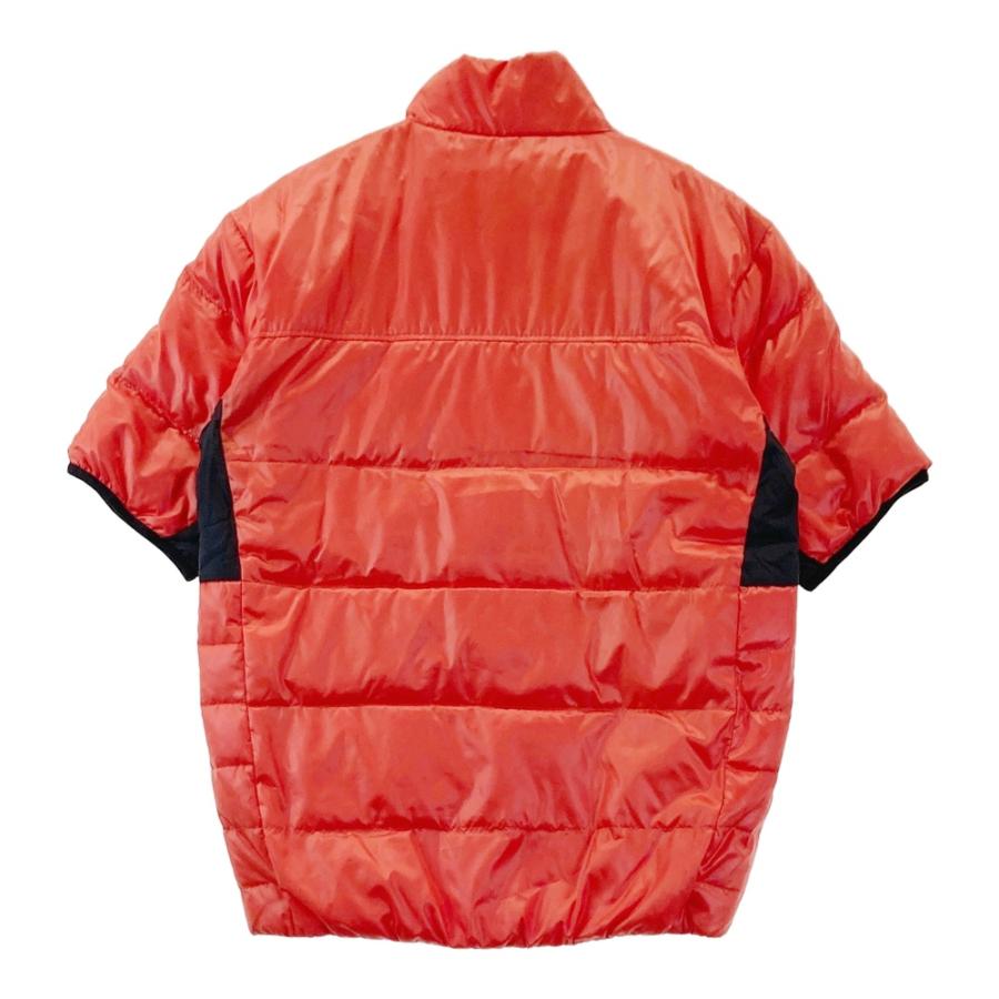 LE COQ GOLF ルコックゴルフ 半袖ダウンジャケット オレンジ系 M