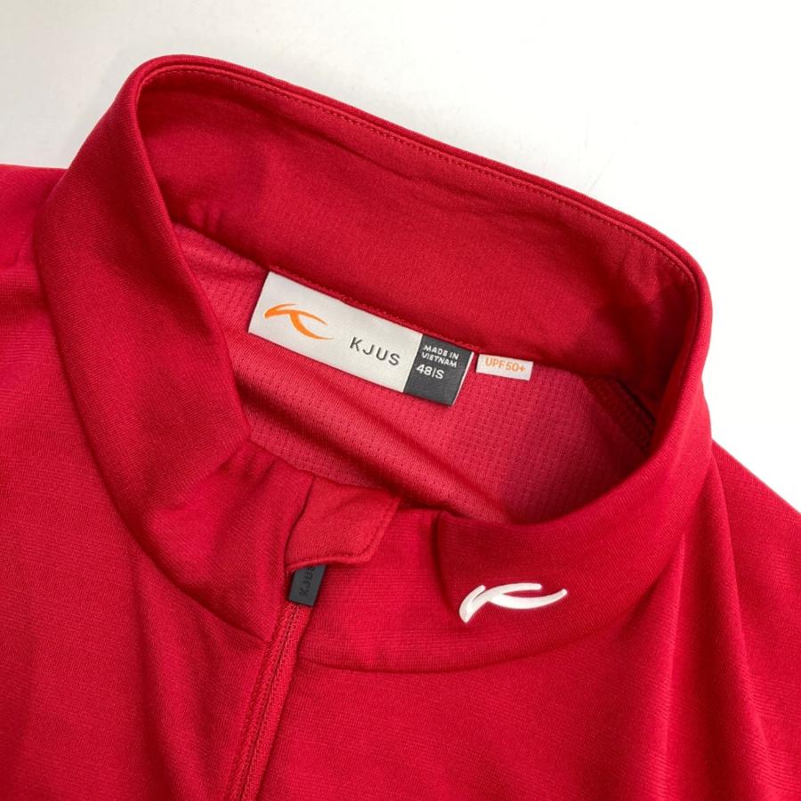 KJUS チュース ジップベスト レッド系 S ゴルフウェア メンズ