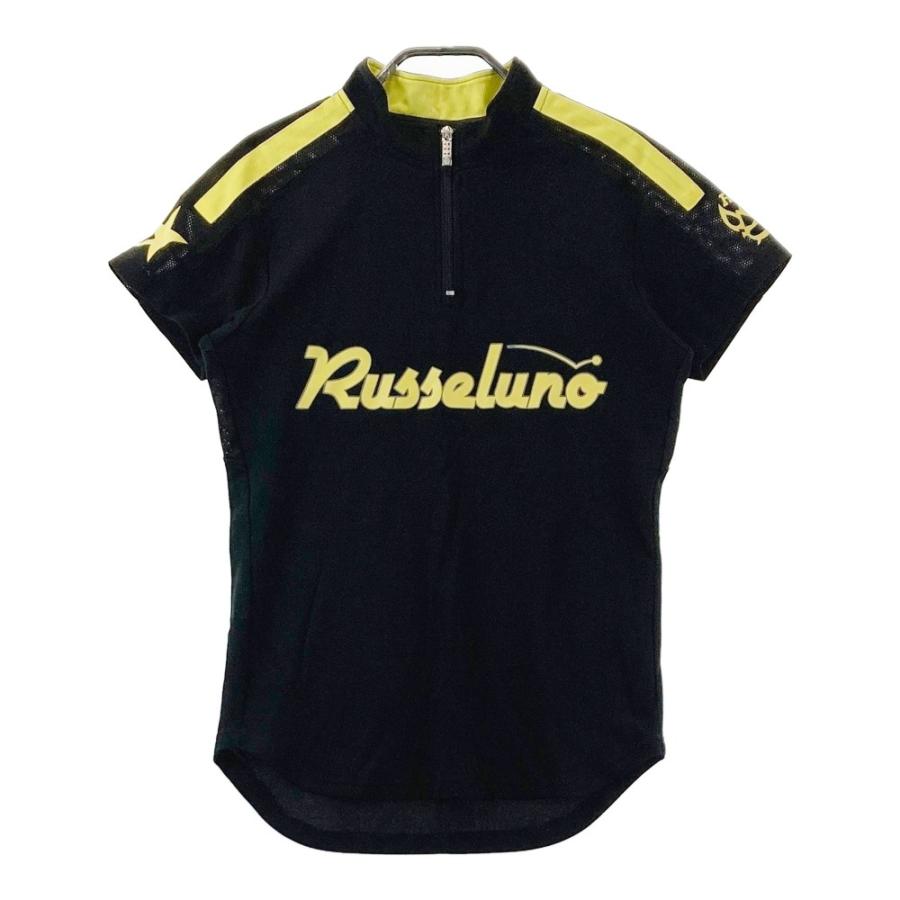 Russeluno ラッセルノ　ハーフジップ 半袖シャツ　ルチャ　ゴルフ RUSSELUNO ラッセルノ ハーフジップ 半袖Tシャツ ルチャ