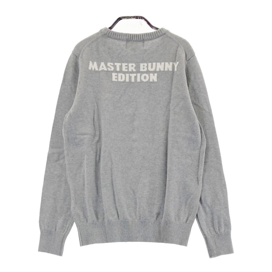 サイズ：0 MASTER BUNNY EDITION マスターバニーエディション  カシミヤ コットン ニットセーター  グレー系 [240101442044] ゴルフウェア レディース ストスト MASTER BUNNY EDITION（マスターバニーエディション） カシミヤ