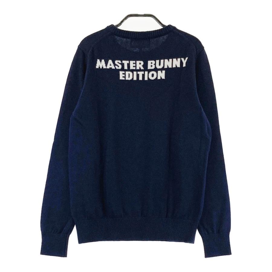 サイズ：0 MASTER BUNNY EDITION マスターバニーエディション  カシミヤ コットン ニットセーター  グレー系 [240101442044] ゴルフウェア レディース ストスト サイズ：0 MASTER BUNNY EDITION マスターバニーエディション