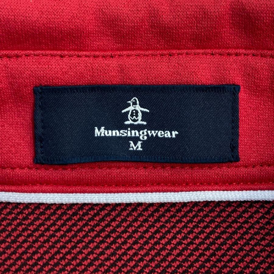 MUNSING WEAR マンシングウェア 2024年モデル 長袖ポロシャツ レッド系