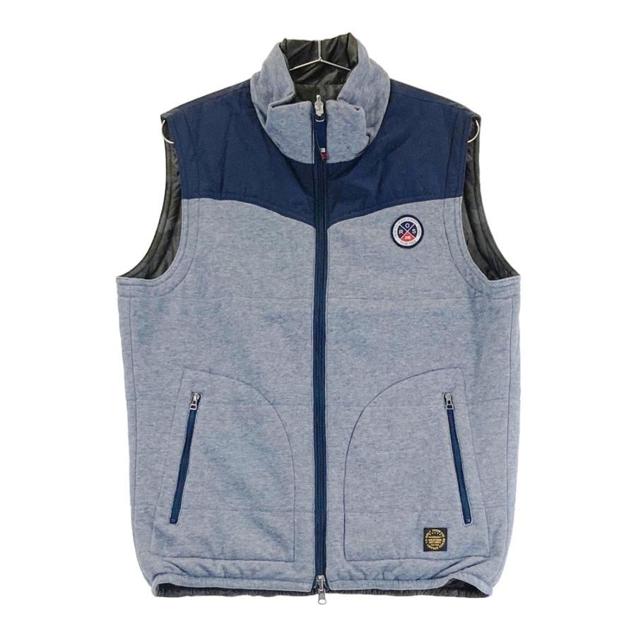 ロサーセン　ゴルフウェア　中綿ベスト【新品・未使用!】 ROSASEN ロサーセン リバーシブル中綿ベスト ブルー系 L ゴルフ