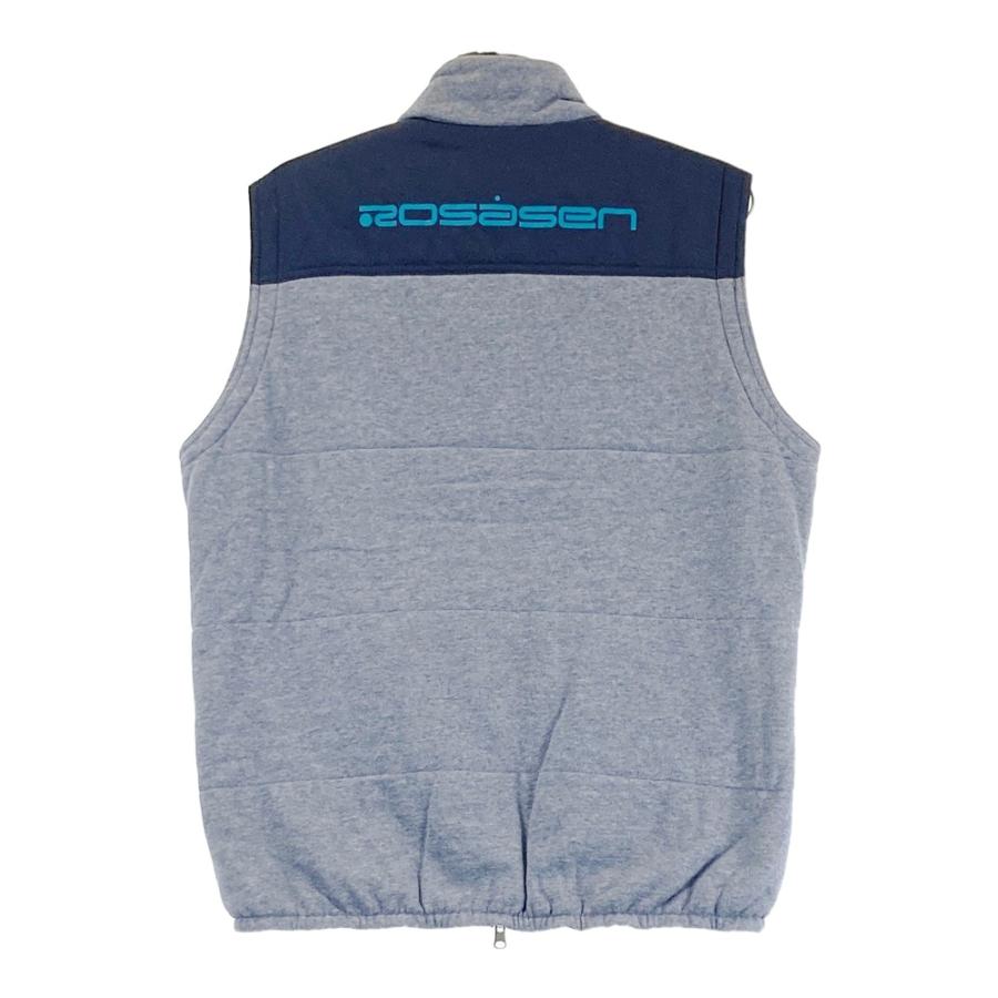 ROSASEN ロサーセン リバーシブル中綿ベスト ブルー系 L ゴルフ