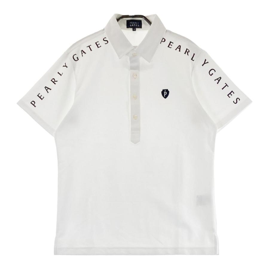 サイズ：4 PEARLY GATES パーリーゲイツ 053-2160305 半袖ポロシャツ  ホワイト系 [240101442214] ゴルフウェア メンズ ストスト PEARLY GATES パーリーゲイツ 053-2160305 半袖ポロシャツ