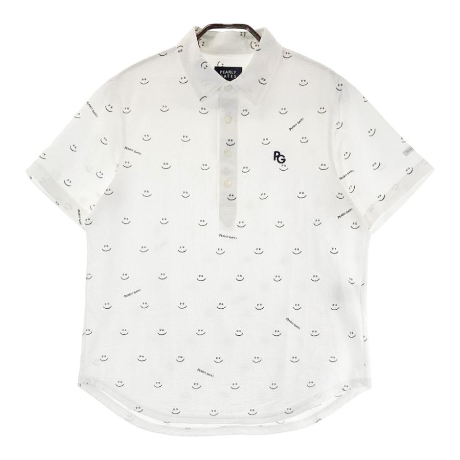 PEARLY GATES パーリーゲイツ 053-3160601 半袖ポロシャツ ホワイト系