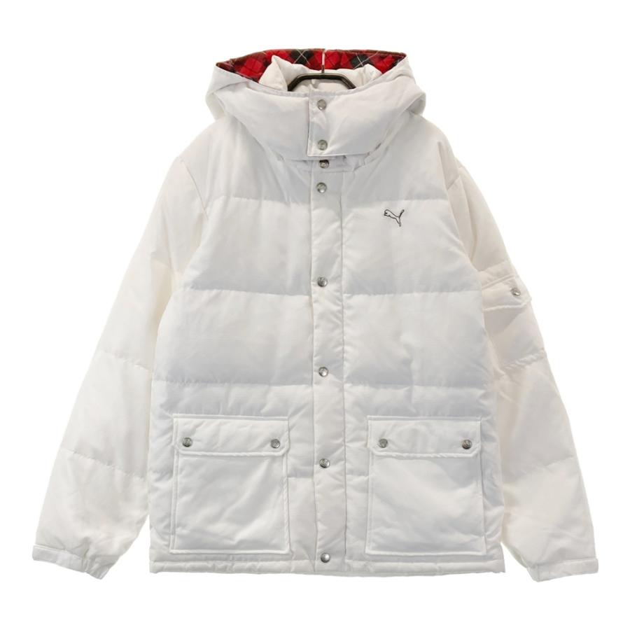 PUMA ゴルフ 2WAY ダウンベスト XO 着脱可 PUMA GOLF プーマゴルフ 2WAY ダウン ジップジャケット チェック柄