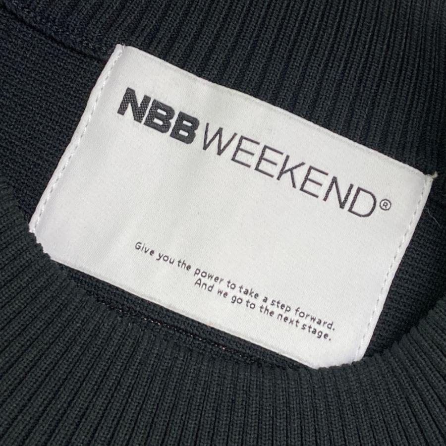 NBB WEEKEND エヌビービーウィークエンド 長袖ニットセーター ボーダー