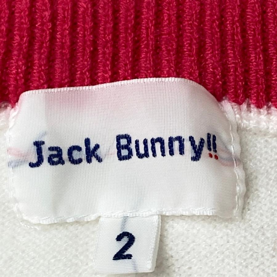 サイズ：2 JACK BUNNY ジャックバニー 2022年 ニットセーター  ホワイト系 [240101442739] ゴルフウェア レディース ストスト JACK BUNNY ジャックバニー 2022年 ニットセーター ホワイト系 2