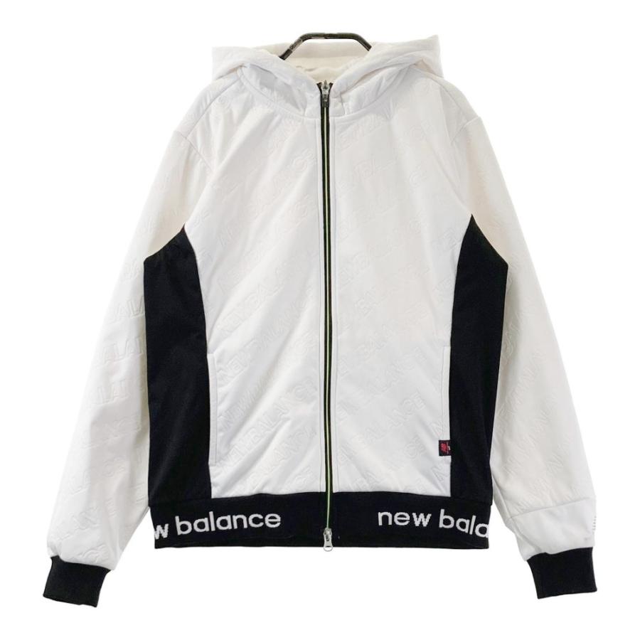 NEW BALANCE GOLF ニューバランス 裏起毛 ジップパーカー ロゴ 総柄