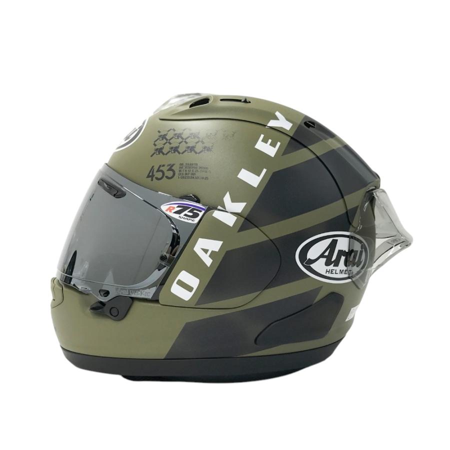 美品】ARAI アライ ヘルメット RX-7X MAVERICK OAKLEY カーキ系 57-58