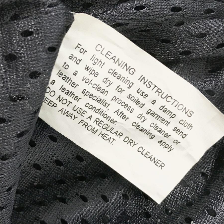 BATES ベイツ パンチングレザーパンツ ブラック系 L バイクウェア