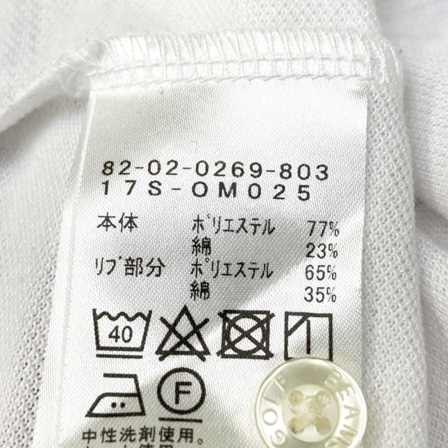 BEAMS GOLF ビームスゴルフ 半袖ポロシャツ ホワイト系 M ゴルフウェア