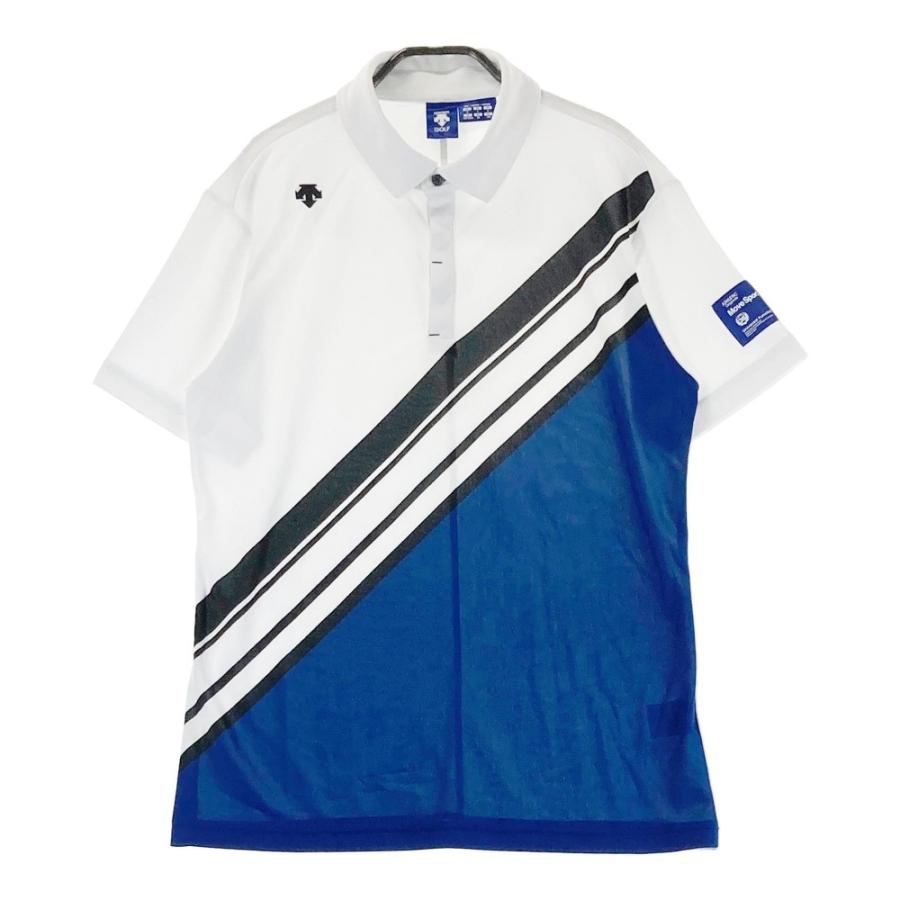 DESCENTE GOLF デサントゴルフ 半袖ポロシャツ ホワイト系 O