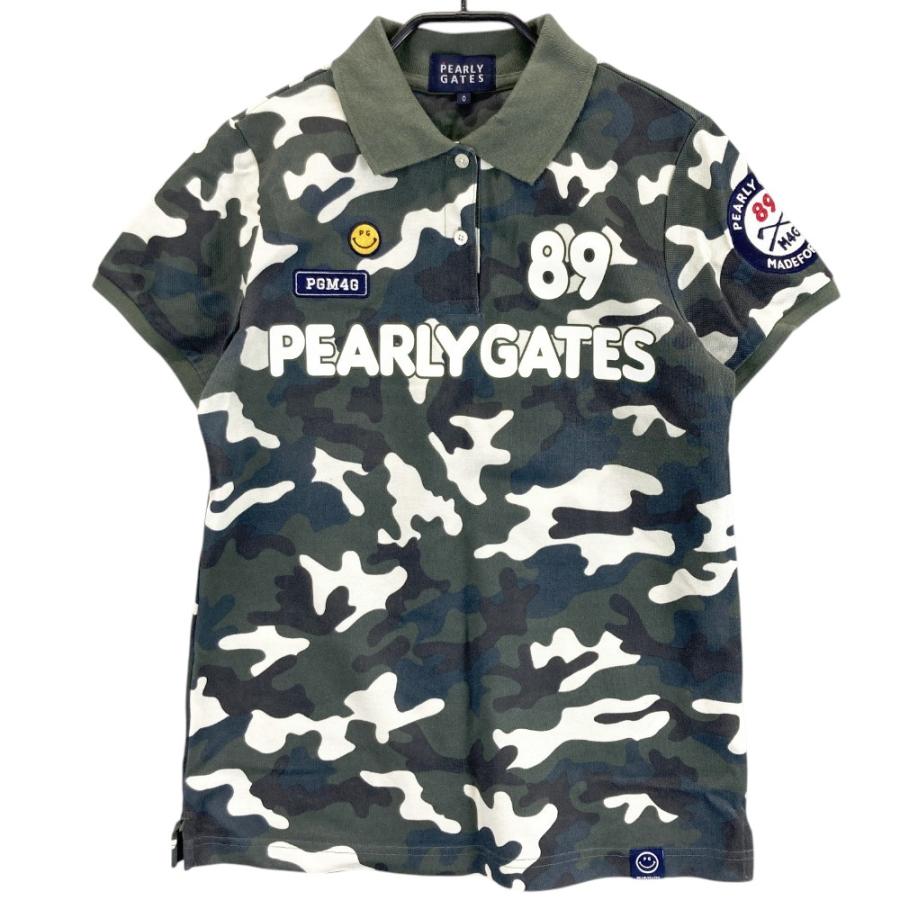 PEARLY GATES（パーリーゲイツ） 半袖ポロシャツ カモフラ カーキ系 0