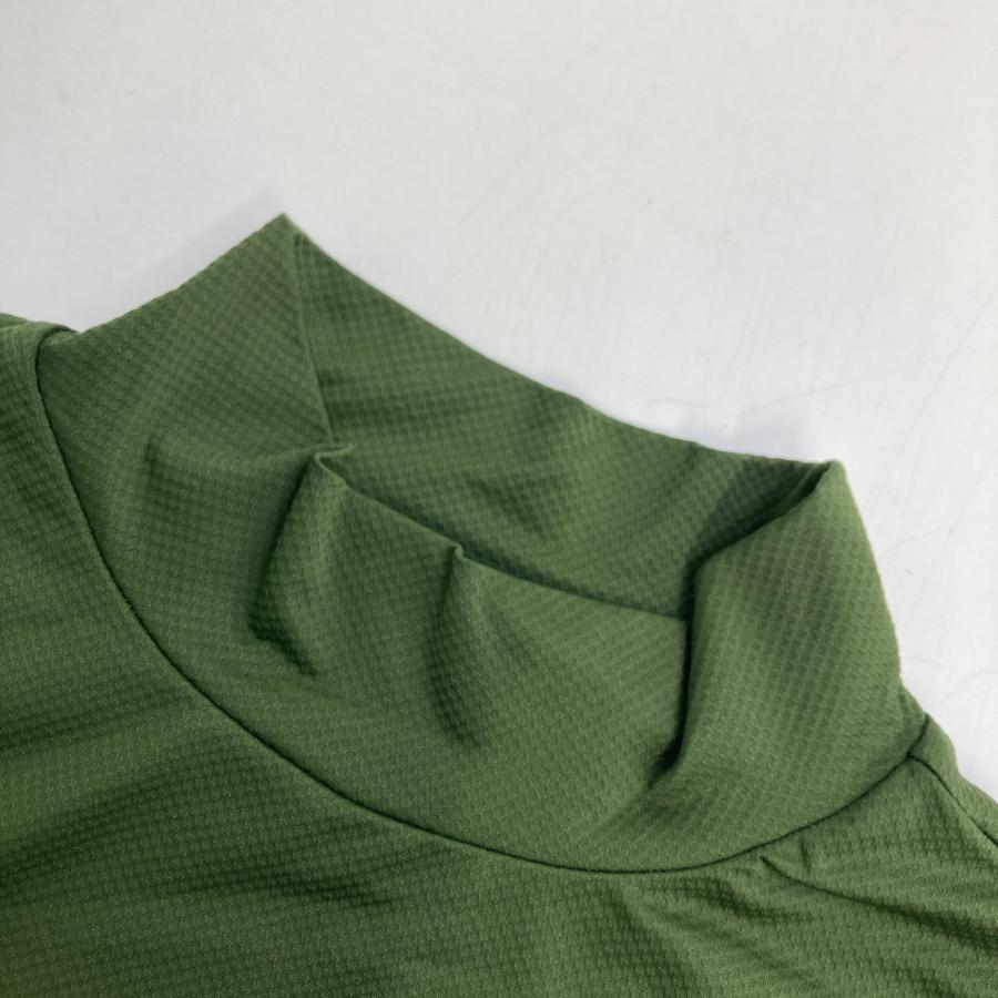サイズ：M AND PER SE アンパスィ 2024年 長袖ハイネックインナーTシャツ  グリーン系 [240101443987] ゴルフウェア レディース ストスト and per se（アンパスィ） 2024年 長袖ハイネックインナーTシャツ