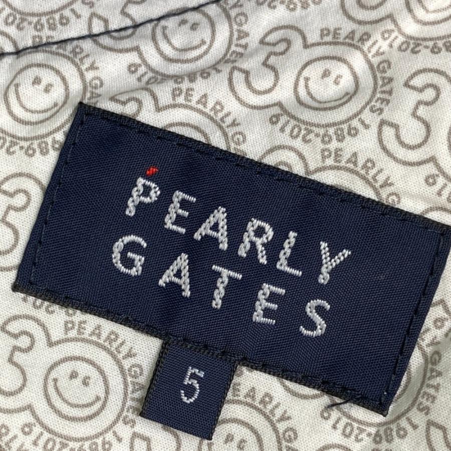 PEARLY GATES パーリーゲイツ ハーフパンツ 刺繍 チェック柄 ネイビー