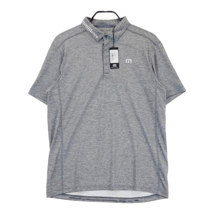 サイズ：L TRAVIS MATHEW トラビスマシュー  半袖ポロシャツ  グレー系 [240101444164] ゴルフウェア メンズ ストスト サイズ：L TRAVIS MATHEW トラビスマシュー 半袖ポロシャツ