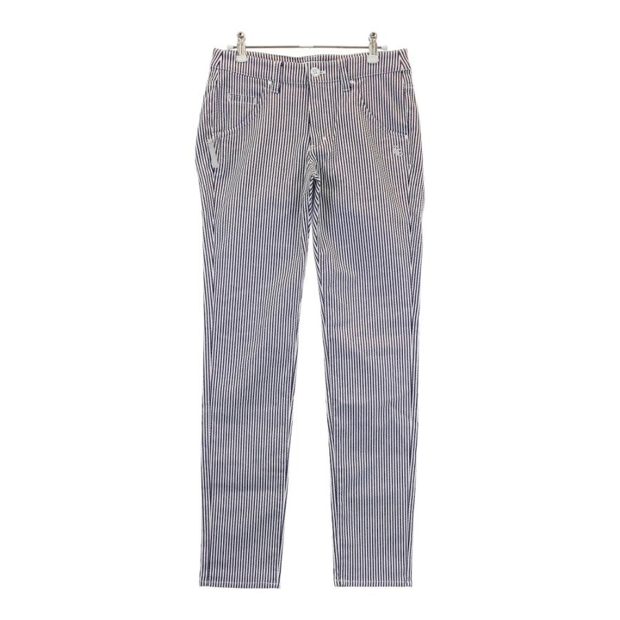 【新品未使用】パーリーゲイツストライプ柄パンツ 強ストレッチ パンツ ＜PGロゴストライプ＞ | PEARLY GATES（パーリー