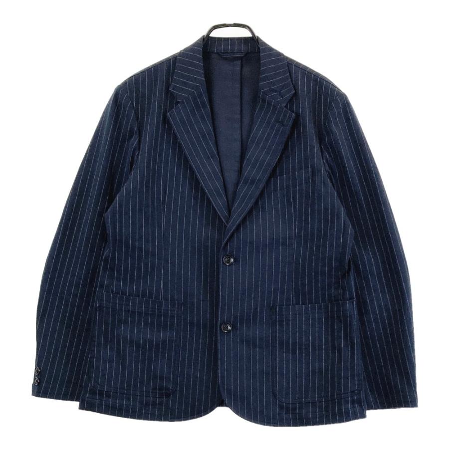 PUMA GOLF プーマゴルフ テーラードジャケット ストライプ柄 ネイビー