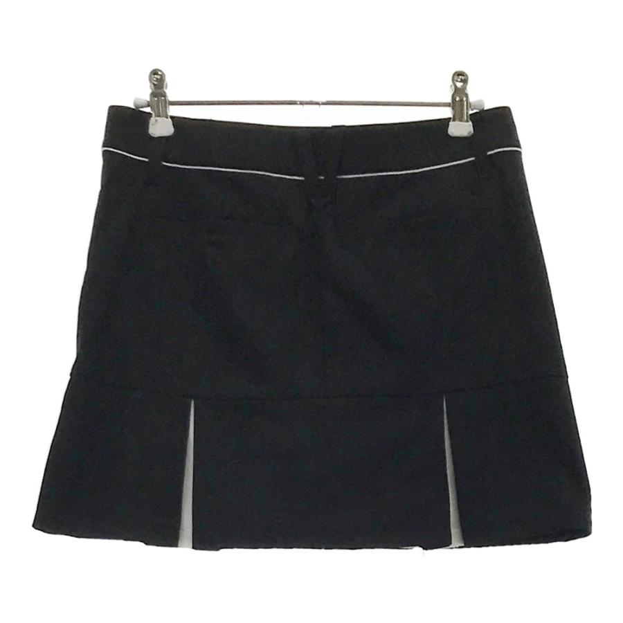 DESCENTE GOLF デサントゴルフ インナー付 プリーツスカート ブラック