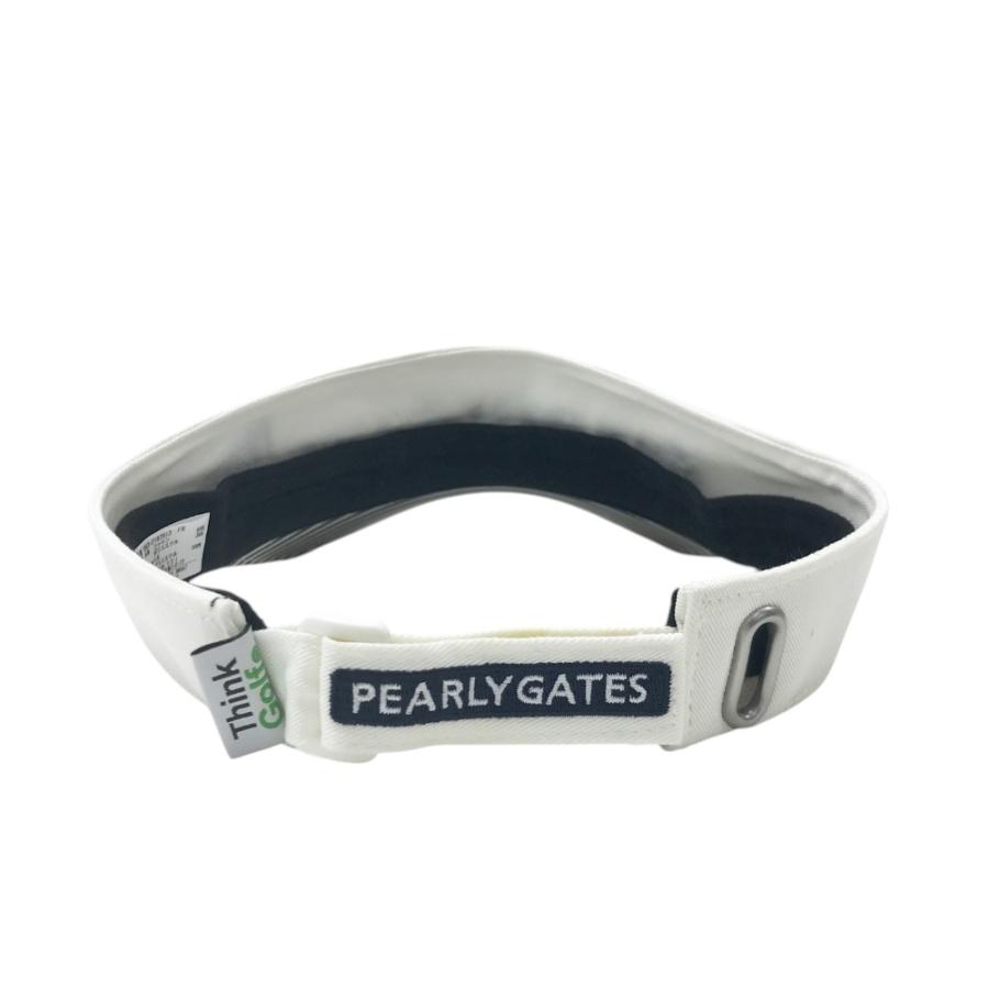 PEARLY GATES パーリーゲイツ サンバイザー ホワイト系 FR ゴルフ