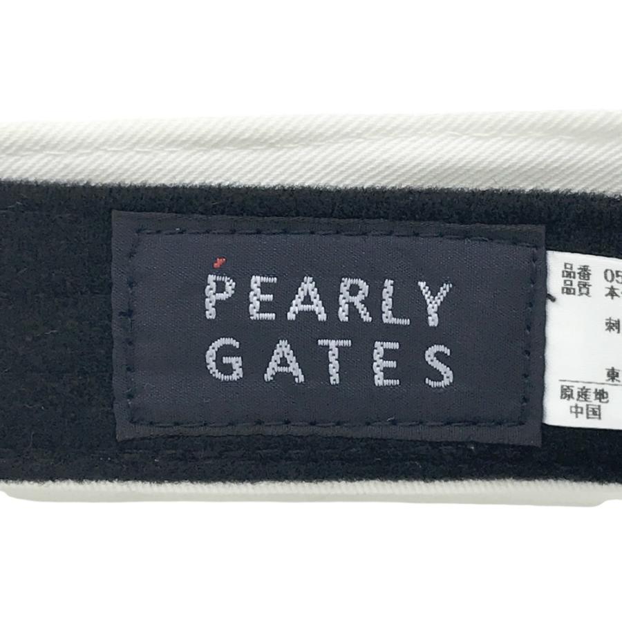 PEARLY GATES パーリーゲイツ サンバイザー ホワイト系 FR ゴルフ