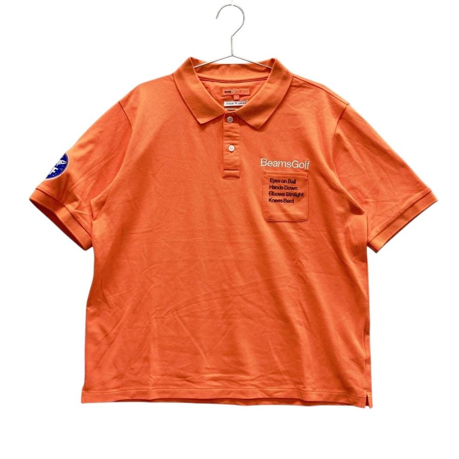 ビームスゴルフ オレンジレーベル ポロシャツ 日本製 イエロー Lサイズ