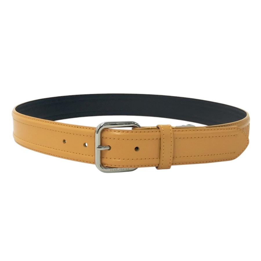 美品 パーリーゲイツ レザー 本革 ゴルフ ベルト メンズ ブラウン ロゴ 金具 美品 パーリーゲイツ レザー 本革 ゴルフ ベルト メンズ