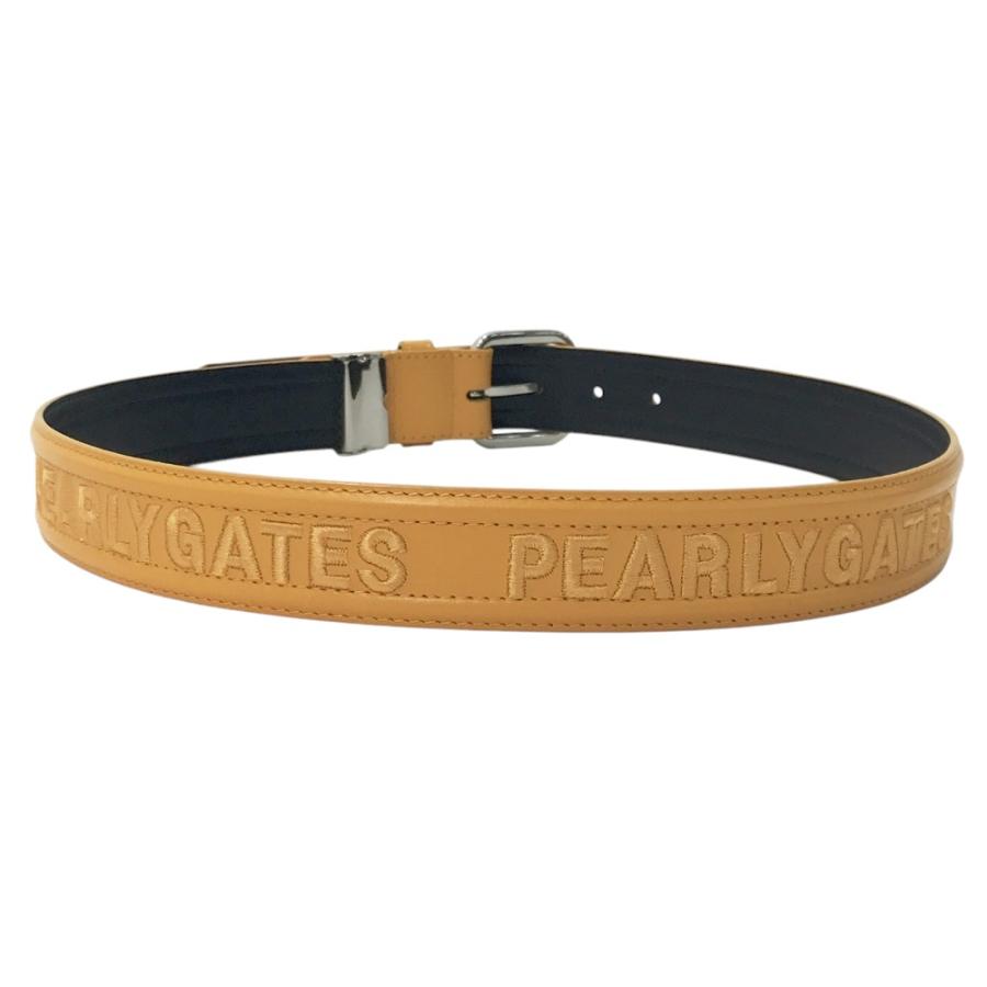 美品 パーリーゲイツ レザー 本革 ゴルフ ベルト メンズ ブラウン ロゴ 金具 美品 パーリーゲイツ レザー 本革 ゴルフ ベルト メンズ