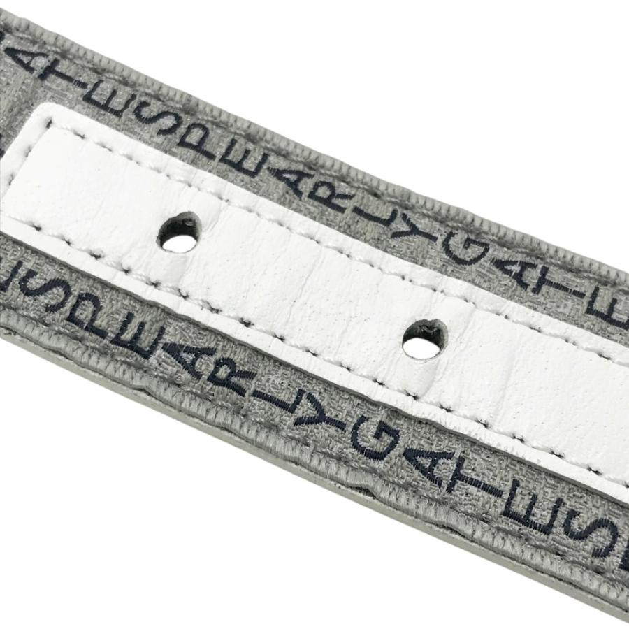 パーリーゲイツ グレー ベルト PEARLY GATES パーリーゲイツ レザーベルト ロゴ総柄 グレー系
