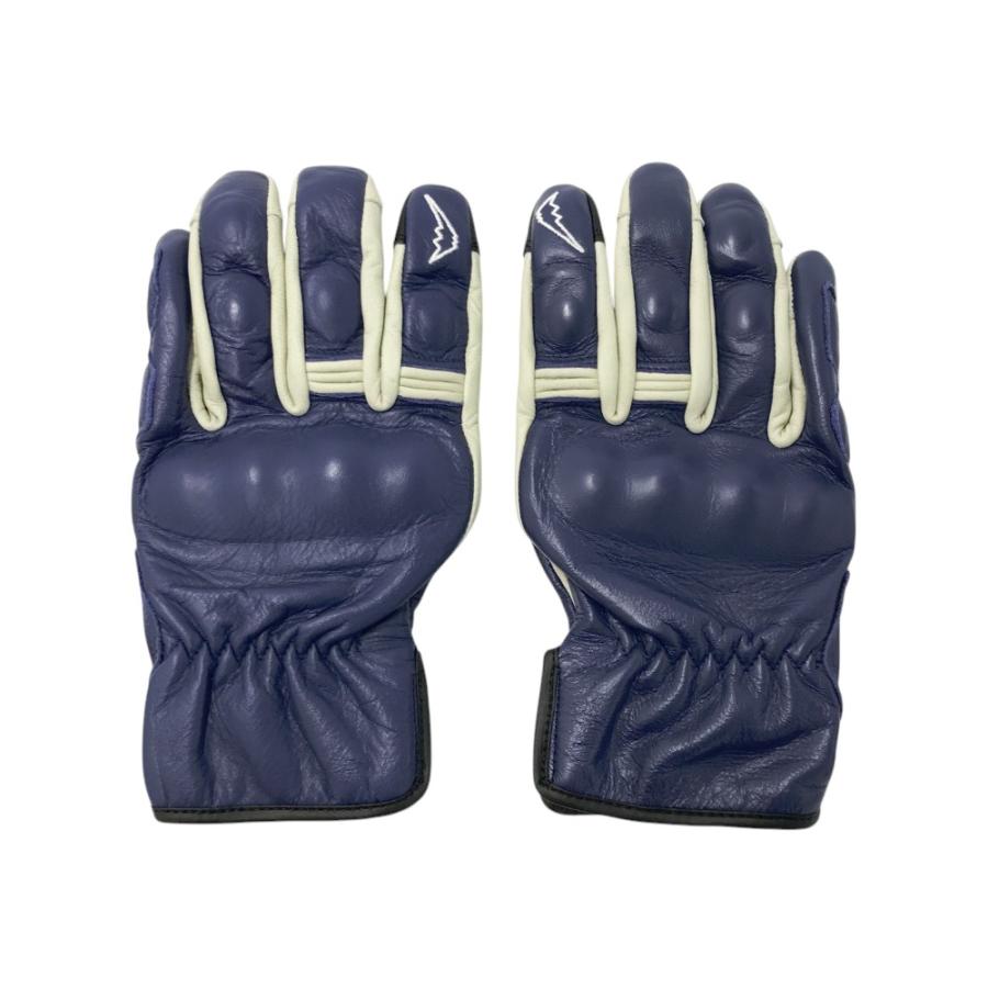 美品】KUSHITANI クシタニ K-5350 レイヴングローブ3 ネイビー系