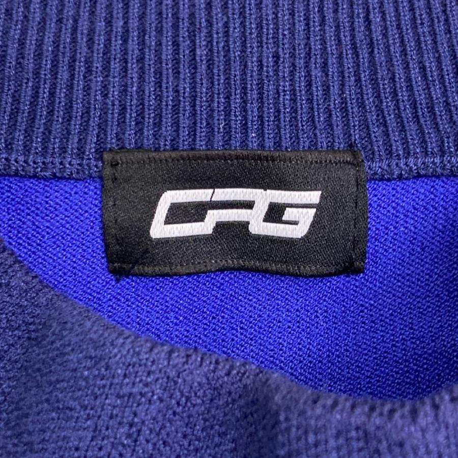 CPG GOLF シーピージーゴルフ モックネックニット ブルー系 S ゴルフ