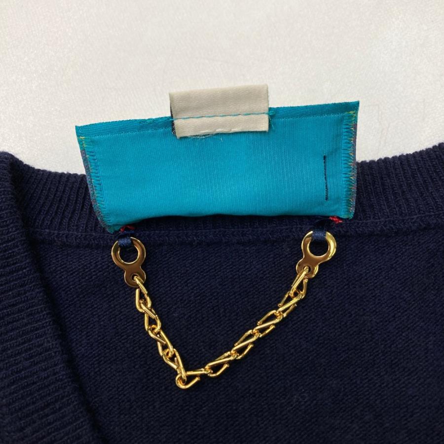 GUCCI グッチ 700445 ニット セーター adidas ネイビー系 S メンズ