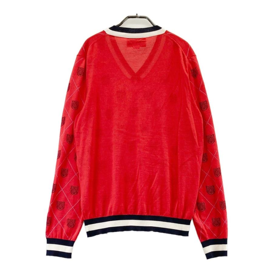GUCCI グッチ 474320 ニット セーター タイガー レッド系 XL メンズ 