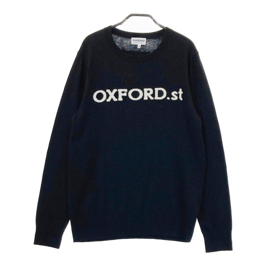 JACK BUNNY ジャックバニー ウール混 ニットセーター ブラック系 6