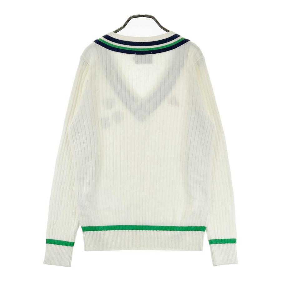 マスターバニーレディースセーター マスターバニー セーター 白×グレー 袖透かし編み ニット レディース 1